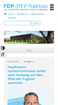 Mobile Screenshot of fdp-dvp-fraktion.de
